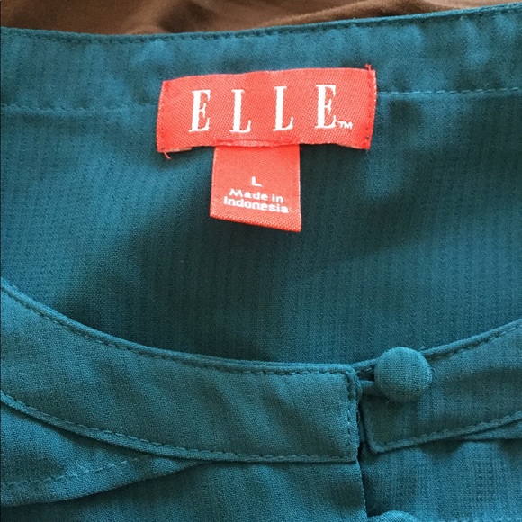 Elle • teal blouse - Picture 6 of 8